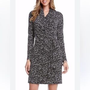 Karen Kane Black and White Long Sleeve Dress